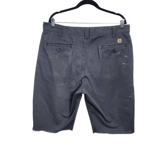 Carhartt Grey Chino Khaki Cut Off Shorts - Picture 6 of 6